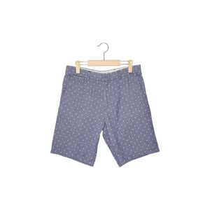 Club Monaco Blue and White Chambray Dot Shorts